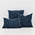 LMM Quilted Cushion Set: Detailed 3D Model with Realistic Corona Shaders 3D model small image 1