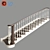Modern Steel Staircase Design 3D model small image 1