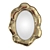 Elegant Aqua Light Titania Mirror 3D model small image 2