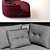 Elegant Minotti Alexander Sofa 3D model small image 3