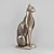 Egyptian Majesty: Abhika Cat Sculpture 3D model small image 1