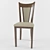 Elegant Upholstered Chair 3D model small image 1