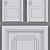 Italon Uno Door Set: 5 Colors, 2 Handle Options 3D model small image 2