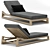 RH Outdoor Sebastian Chaise Lounge 3D model small image 1