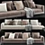 Elegant Minotti Saddle-Hide Sofa 3D model small image 1