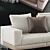 Elegant Minotti Saddle-Hide Sofa 3D model small image 3