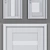 UNILACK U-Series Doors: 6 Colors, 4 Glass Options, 2 Handle Choices 3D model small image 2