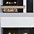 Sleek Fire Hearth with Wood Rack 3D model small image 2