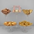 Assorted Gourmet Cookies: 5 Flavours 3D model small image 1