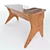 Italian Mid-Century Desk 3D model small image 2