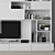 Elegant TV Stand Set 041 3D model small image 2