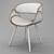 Corvus Mid-century Modern Accent Chair 3D model small image 3