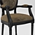 French Style Velvet Dining Chair
(Translation: Стул для обеденного стола в стиле францу 3D model small image 3