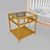 Luxury Ara Bed & Regeant Side Table 3D model small image 3