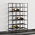 Industrial Iron Wine Rack: 3-Bottle Holder 3D model small image 1