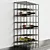 Industrial Iron Wine Rack: 3-Bottle Holder 3D model small image 4