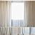 Luxury Elegance: Curtains & Tulle by ROHI 3D model small image 1