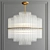 Elegant Midnight Glow: Nocturne Chandelier 3D model small image 1