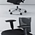 Ergonomic Stockholm Desk Chair 3D model small image 2