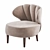 Regal Elegance: Stuart Scott Bella Armchair 3D model small image 1