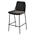 Modern Upholstered Sling Bar Stool 3D model small image 1