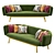 Sleek Modern 2.5 Sofa - Jules Wagemans 3D model small image 1
