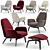 Elegant Minotti Gilliam Armchair 3D model small image 1