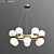 Bubbly Brass Pendant Light: Illuminate in Style! 3D model small image 2