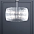 Modern Metal and Glass Freeze Pendant Light - 5030-AGB 3D model small image 1