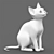 Adorable Young Cat Model 3D model small image 2