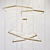 Hexagonal Pendant Light: Modern Hanging Lamp 3D model small image 1