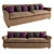  Sleek Modern Bray Sofa 3D model small image 1