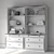 Elegant Gray Wash Wall Suite with Drawers 3D model small image 3