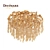 Glimmering Gold Chandelier | Divinare Salice 3D model small image 1