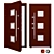 Modern Inox S-6 Metal Door 3D model small image 1