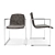 ARCO Frame Chair Set with Slim Table 3D model small image 2