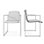ARCO Frame Chair Set with Slim Table 3D model small image 3
