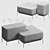 Mozaik Pouf: Versatile Seating Solution 3D model small image 2