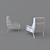 Elegant ESTRO Dennon Chair: Perfect Blend of Style and Comfort 3D model small image 3