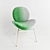 Elegant Teal Velvet Jane Dining Chair 3D model small image 3