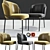 Sleek Noir Dining Chair: Vray & Corona Ready 3D model small image 1