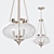 Lowry Pendant Light - Satin Nickel 3D model small image 1