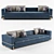 Luxury Grand 3-Seater Sofa: Elegant Design & Comfort 3D model small image 1