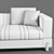 Luxury Grand 3-Seater Sofa: Elegant Design & Comfort 3D model small image 3