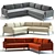Stylish West Elm Andes Sofa 3D model small image 1