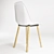 Modern Canndale Dining Chair: Elegant Design & Solid Beechwood Legs 3D model small image 2