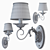 Elegant German MW-Light Sconce 3D model small image 6