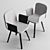 Bolia Palm Dining Chair Set: Scandinavian Elegance for Your Dining Space 3D model small image 3