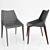 Sleek and Functional: Outline Chair & Filigree Table by Molteni 3D model small image 2