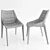 Sleek and Functional: Outline Chair & Filigree Table by Molteni 3D model small image 3